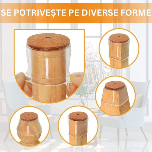 Set 12 Protectii pentru Picioarele Maselor si a Scaunelor