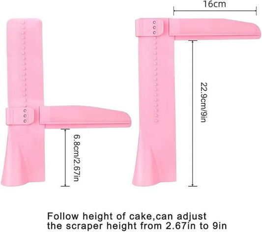Set 2 Spatule Ajustabile pentru Decorarea Torturilor