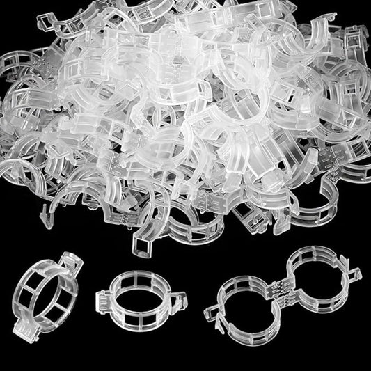 Set 100 Cleme de Sustinere din Plastic pentru Plante